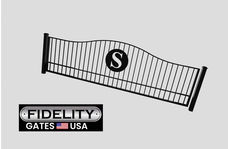 Southern style gate w/medallion - Starting at