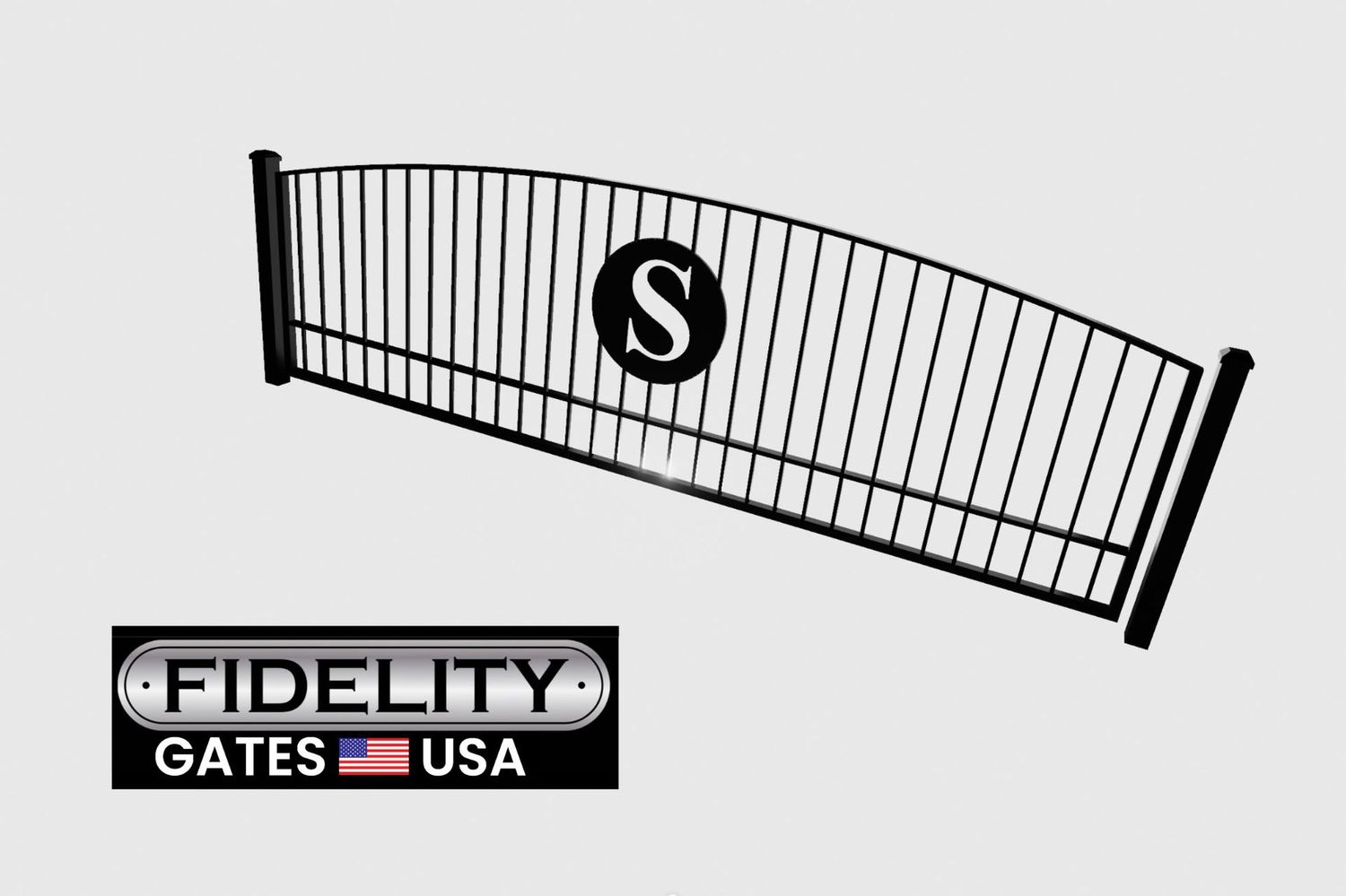 Western style gate w/medallion - Starting at