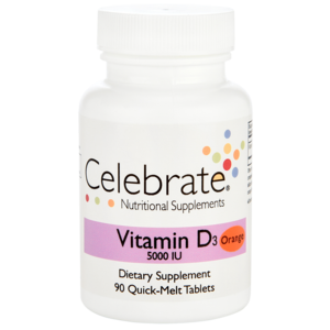 Celebrate Vitamin D3 Quick Melt Orange 90ct.