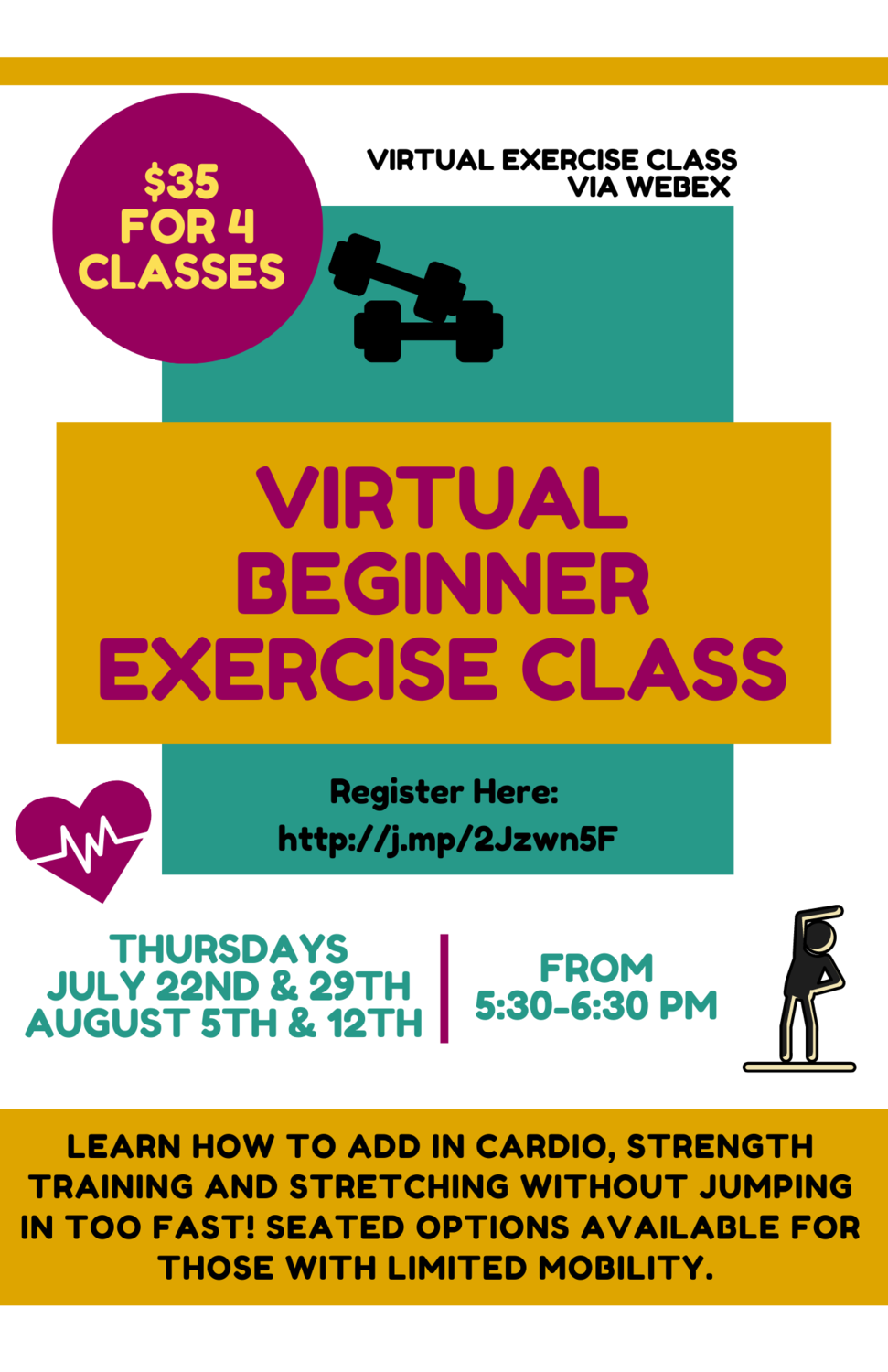 Virtual Beginner Exercise Class