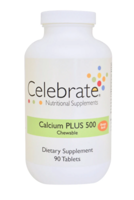 Celebrate Orange Burst Calcium PLUS 500 Chewable 90ct