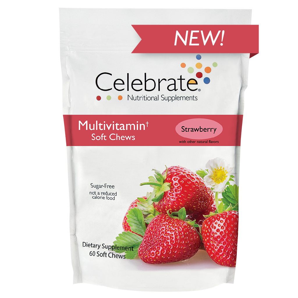 Celebrate Strawberry Soft Chew Multivitamin