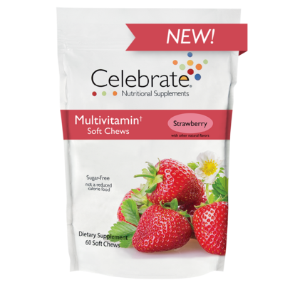 Celebrate Strawberry Soft Chew Multivitamin
