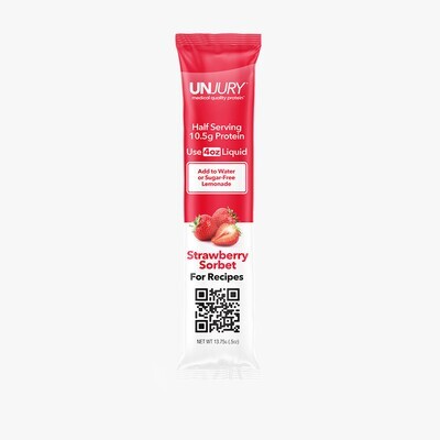 Unjury Stick Packs Strawberry Sorbet