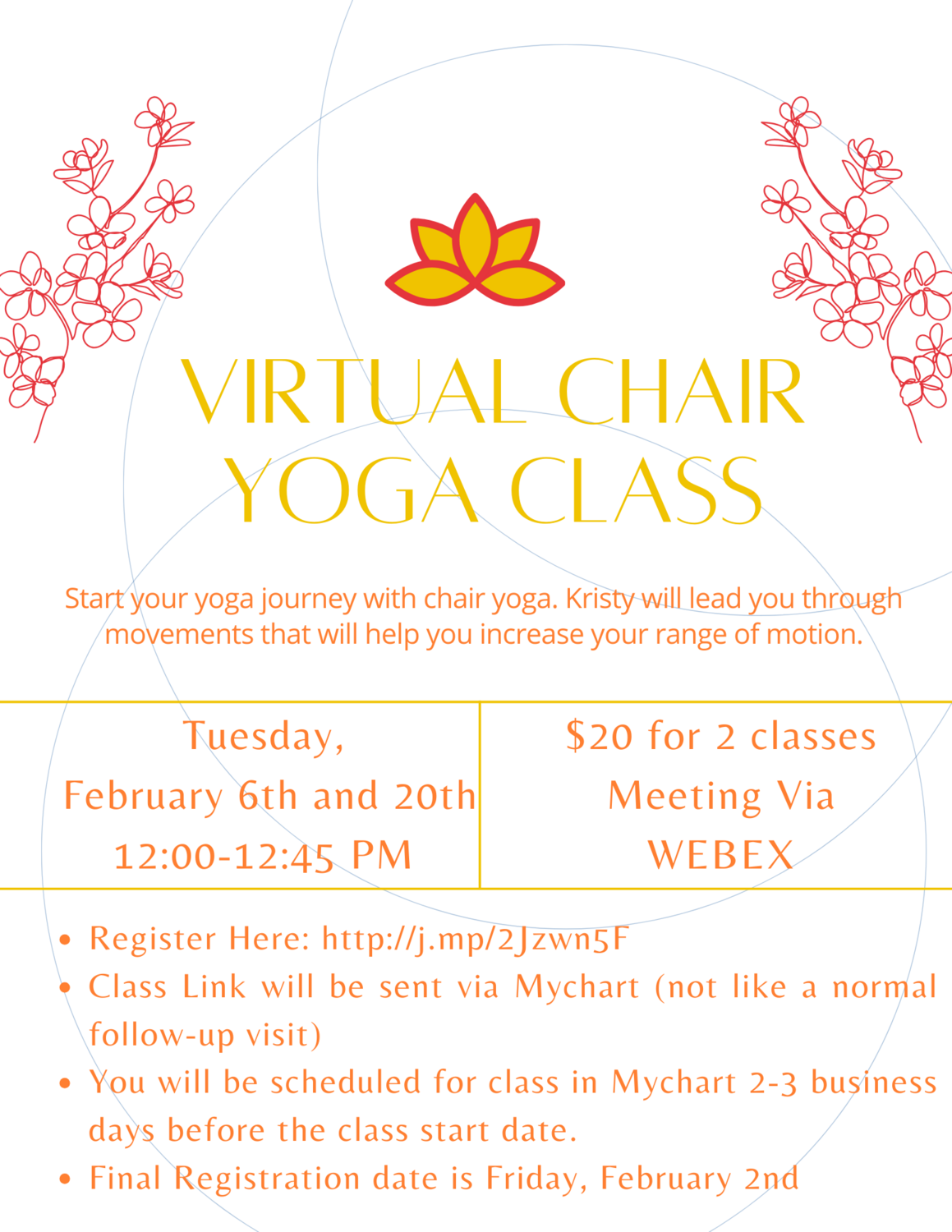 Virtual Chair Yoga Class