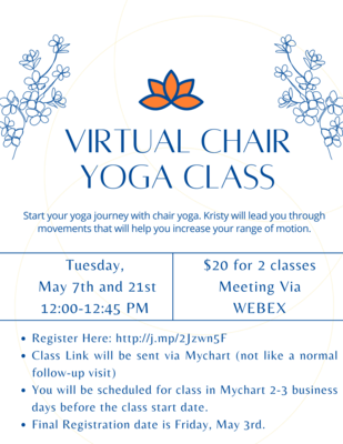 Virtual Chair Yoga Class