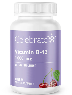 Celebrate Vitamin B-12 Quick Melts Cherry 90ct.