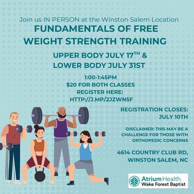 Fundamentals of Strength Training - In Person