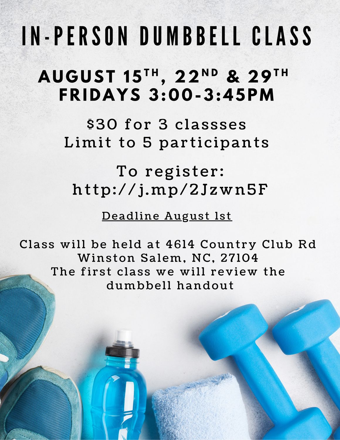 In-Person Dumbbell Class