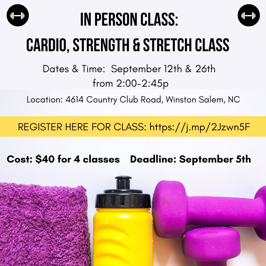 In Person Cardio - Strength -Stretch Class