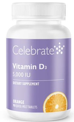 Celebrate Vitamin D3 Quick Melt Orange 90ct.