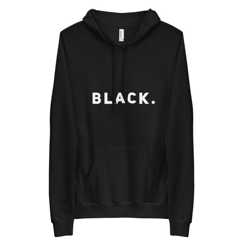 BLACK period. Unisex Fleece Hoodie