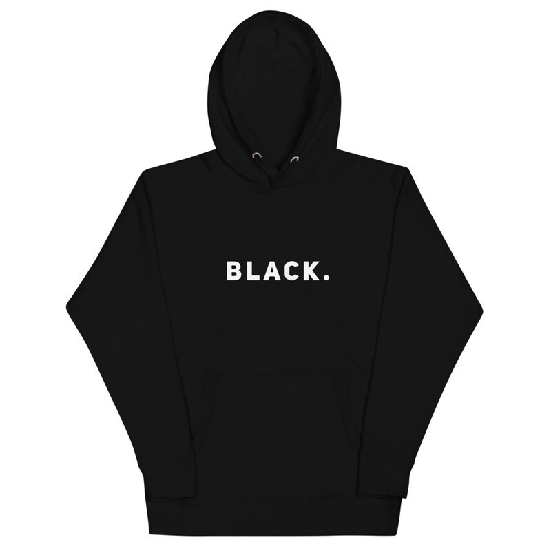 BLACK period. Unisex Hoodie