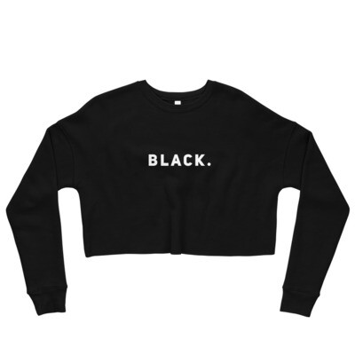 BLACK period. Cropped Sweatshirt