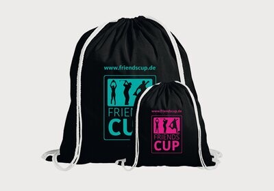 Rucksack mit FRIENDS CUP Logo