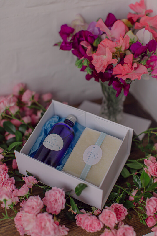 Lavender and May Chang Bath Oil and 110g Soap Gift Box