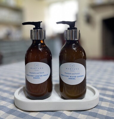 ORGANIC LIQUID SOAP AND HAND LOTION GIFT SETS