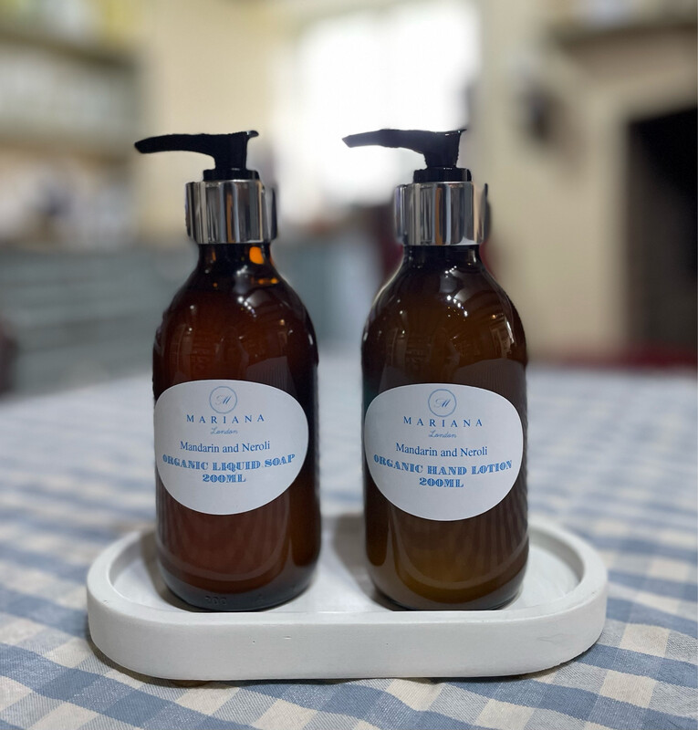 Lavender and May Chang Organic Liquid Soap and Hand Lotion Gift Set