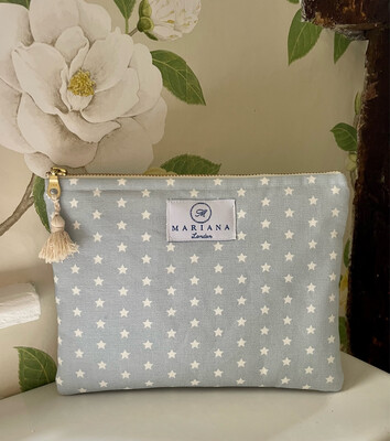 Pale Blue Star Wash Bag