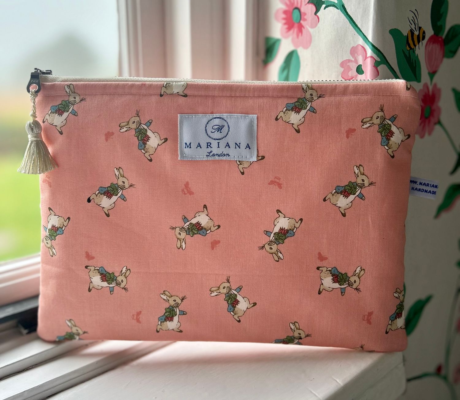Coral Peter Rabbit Wash Bag