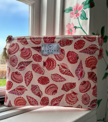 Pink Shells Wash Bag