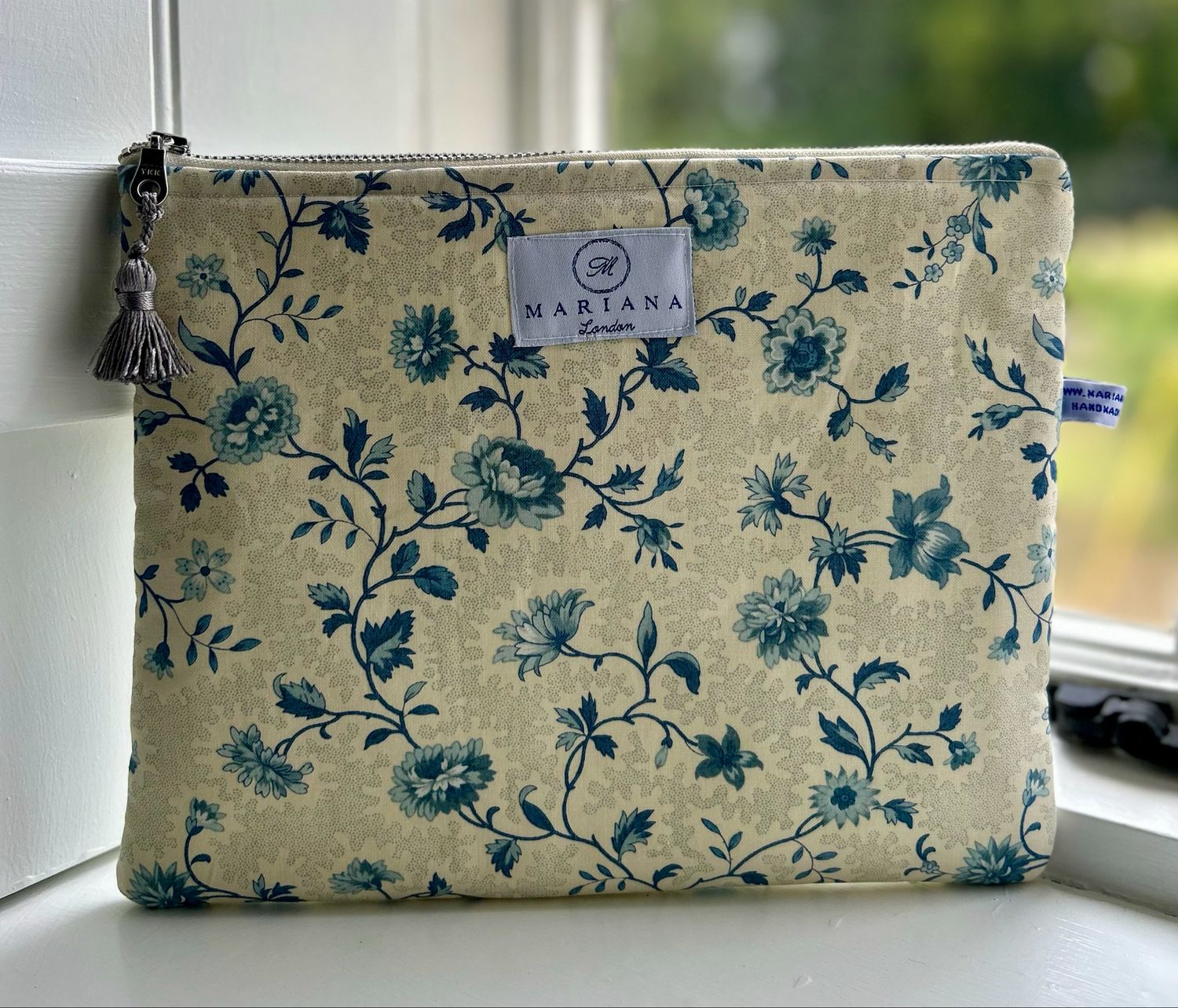 Blue Flowers Wash Bag