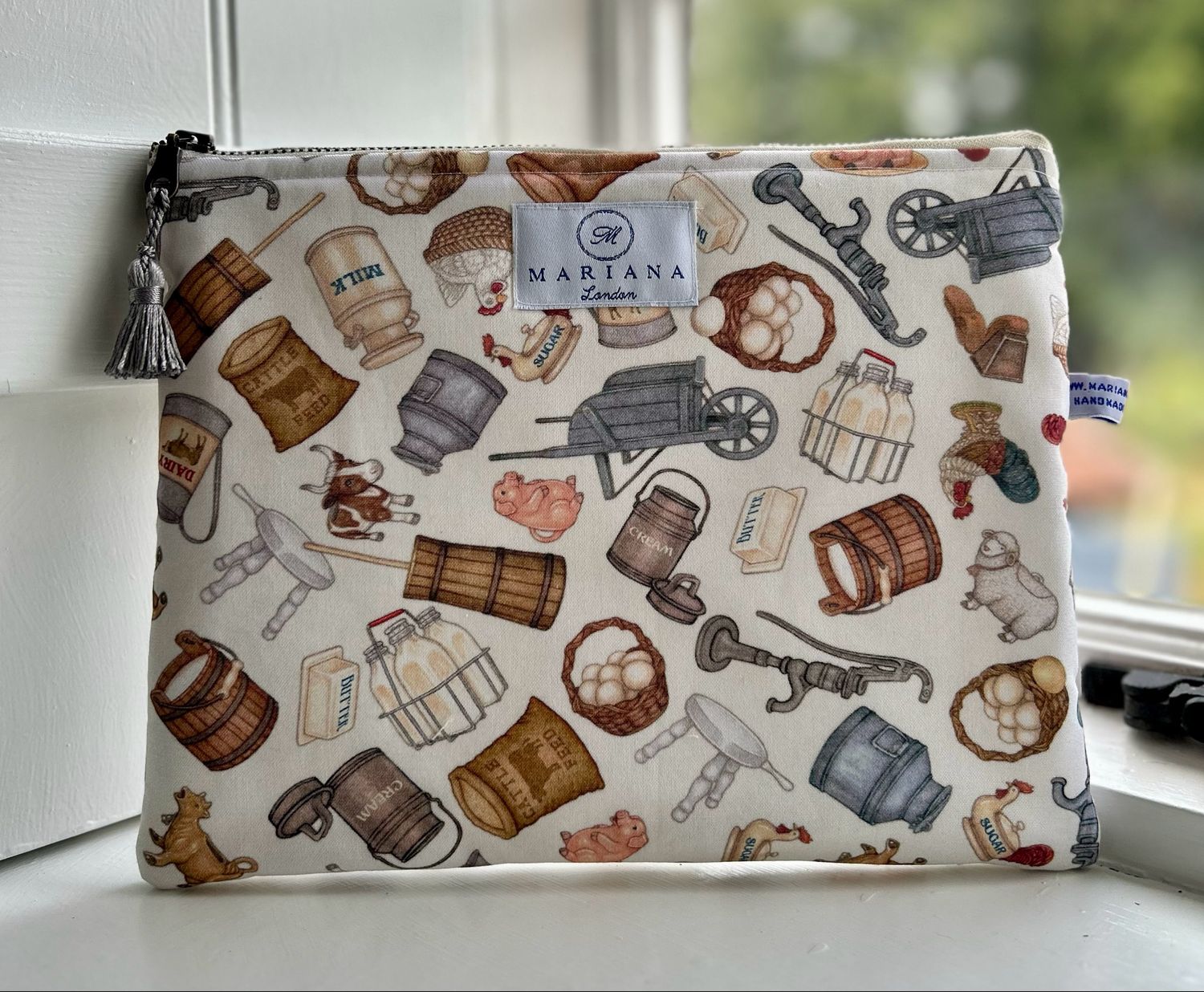 Eggs, Milk And Butter Wash Bag