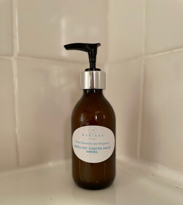 Lemongrass and Peppermint Organic Liquid Soap (200ml)