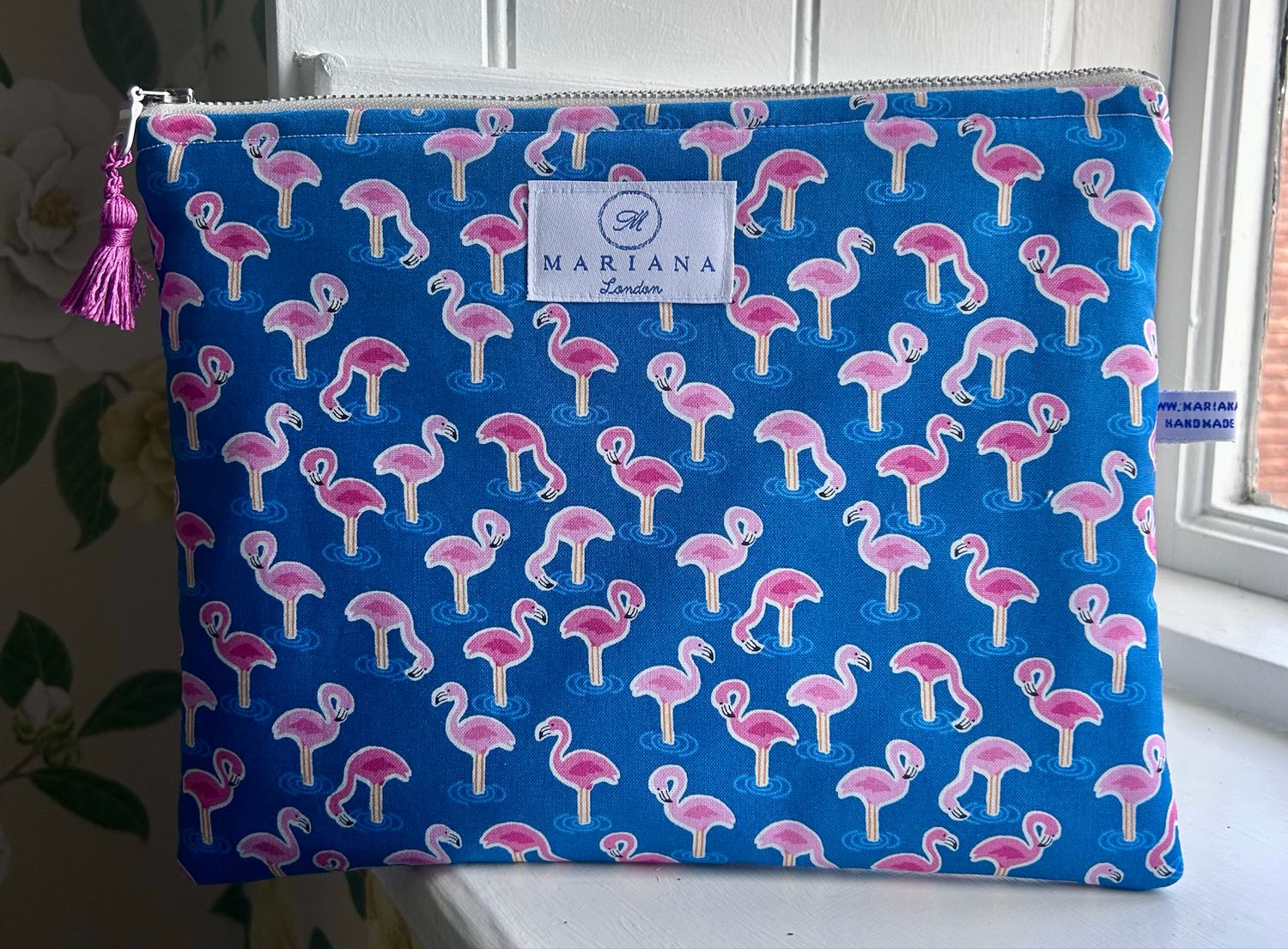 Flamingos Wash Bag (Handmade By Mariana)