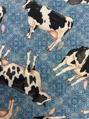 Blue Cows Wash Bag ( Handmade By Mariana)