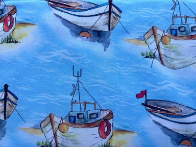 Boats Wash Bag (Handmade By Mariana)