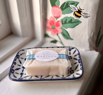Blue and White Ceramic Soap Dish