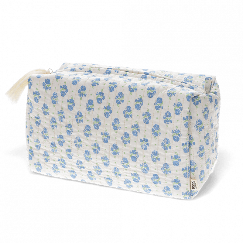 Cornflowers Quilted Wash Bag