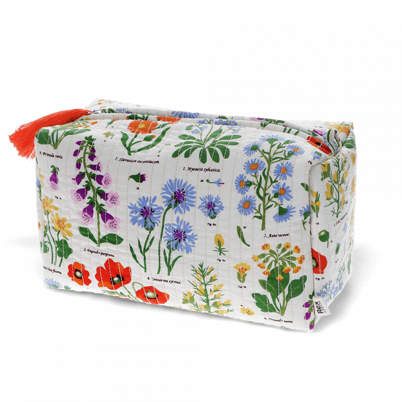Wild Flowers Quilted Wash Bag