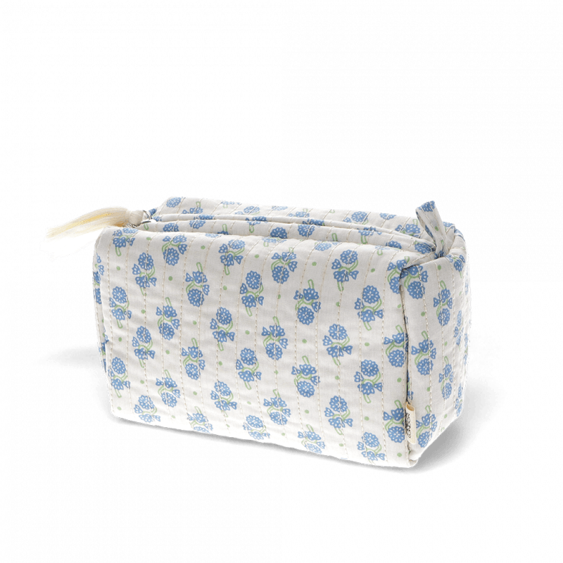 Cornflowers Quilted Makeup Bag