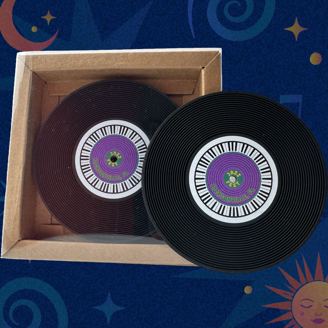 Vinyl Record Coasters 4 PC Set
