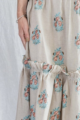 Pioneer Skirt In Embroidered Dogwood