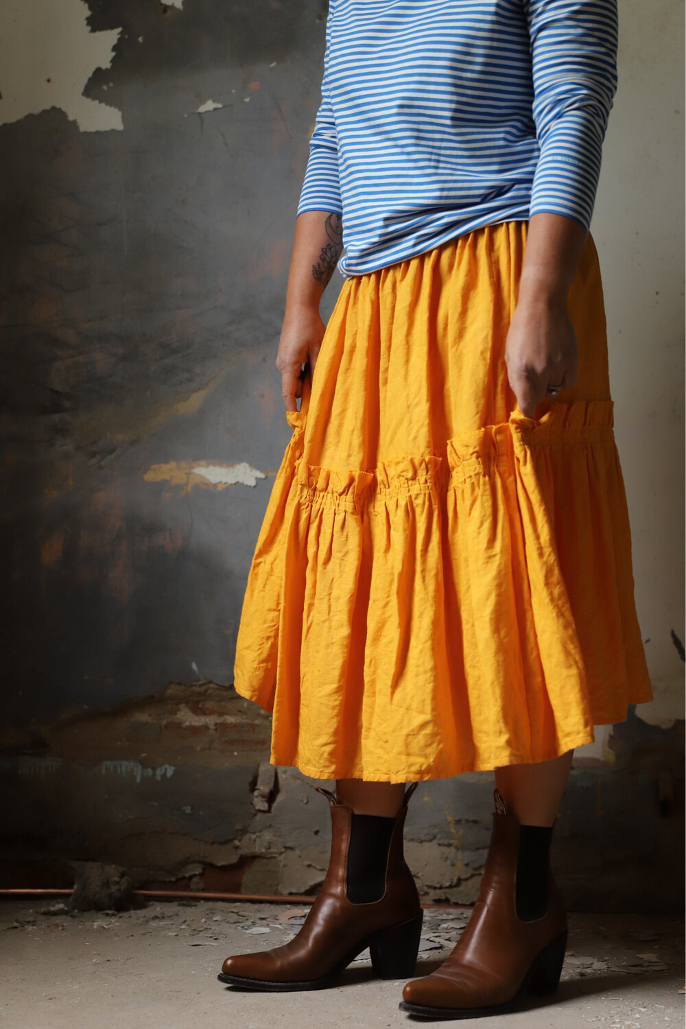 Pioneer Skirt Golden Wattle