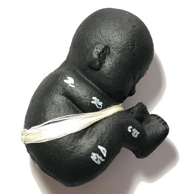 Look Krok Plai Dam Kote Hian Furious Psychic Kumarn Tong Bucha Statue 8 x 6 Cm 2 Takrut Luang Por Mian 2555 BE