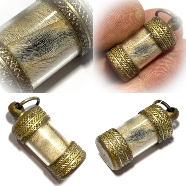 Hnang Suea Maha Amnaj Scroll Tiger Takrut Spell Circa 2538 BE Luang Por Phern Titdakuno Wat Bang Pra