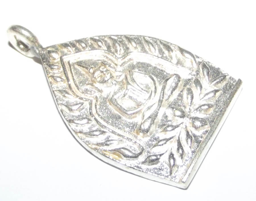 Rian Jao Sua Sethee Yai Niyom 2556 BE Ongk Kroo Millionaire Amulet No.33 of 99 Made - Solid Silver Hand Inscription Luang Por Jerd