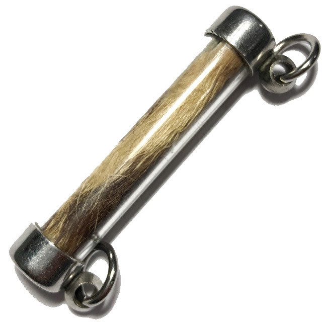 Takrut Hnang Suea Yant Maha Bao Maha Ud Tiger Wicha Gunstopper Amulet 4 Cm LP Yaem Wat Takian