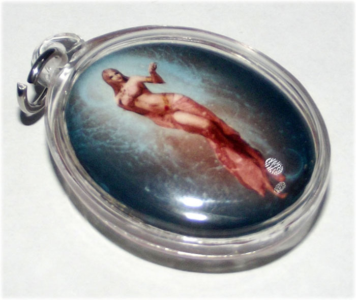 Mae Nang Prai Pasanee Locket (Ongk Kroo) - Civet Oil Phial, Hand Inscription, 2 Takrut Maha Sanaeh, Wan Dork Tong Powders - AC Perm Prai Dam