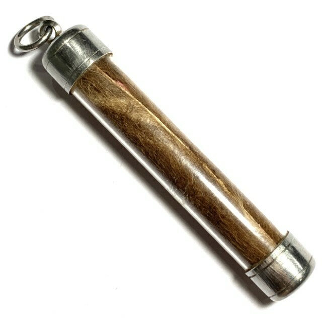 Takrut Hnang Suea Yant Maha Bao Maha Ud 7.5 Cm Tiger Wicha Gunstopper Amulet LP Yaem Wat Takian
