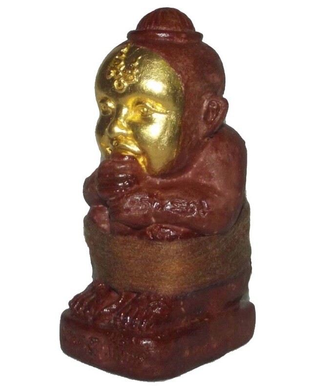 Kumarn Tong Run Sud Taay 27 Gote - 8 x 6 x 15 Cm Bucha Statue - Nuea Pong Prai Kumarn - &#39;Kumarn Tong Gao Gote&#39; 3rd &amp; Final Edition 2556 BE - Luang Por Goy.