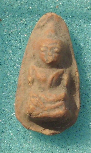 Pra Gru Tham Suea Pim Hnaa Gae Pim Niyom (Pim Klang) - Ancient amulet 300 years old