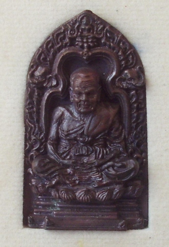 Pra Luang Por Tuad Pim Tao Reed - Nuea Loha Rom Dam - Run Por Tan Khiaw Upbathamp &#39;54 - Wat Huay Ngo