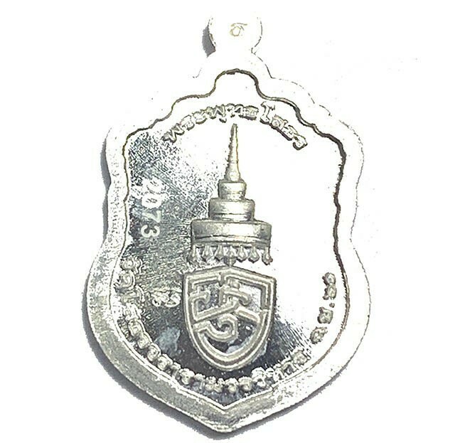 Rian Sema Yai Run 1 Luang Por Sotorn First Edition Solid Silver Red-Blue Rachawadee Enamels Limited Series Code Stamp Wat Saman 2561 BE