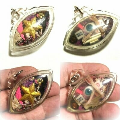 Duang Daw Ta Maha Sethee Eye of Millionaire Amulet in Prai Oil for Gambling &amp; Providence Luang Phu Yen Wat Geng Sadao