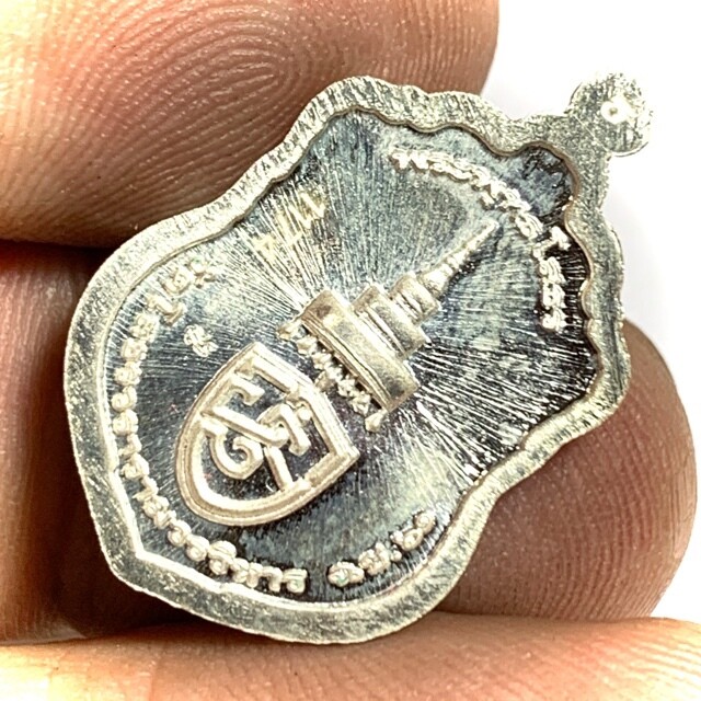 Rian Sema Yai Run 1 Luang Por Sotorn First Edition Solid Silver Red-Green Rachawadee Enamels Limited Series Code Stamp Wat Saman 2561 BE